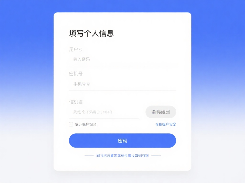 填写个人信息：按照提示输入用户名、密码、手机号码等